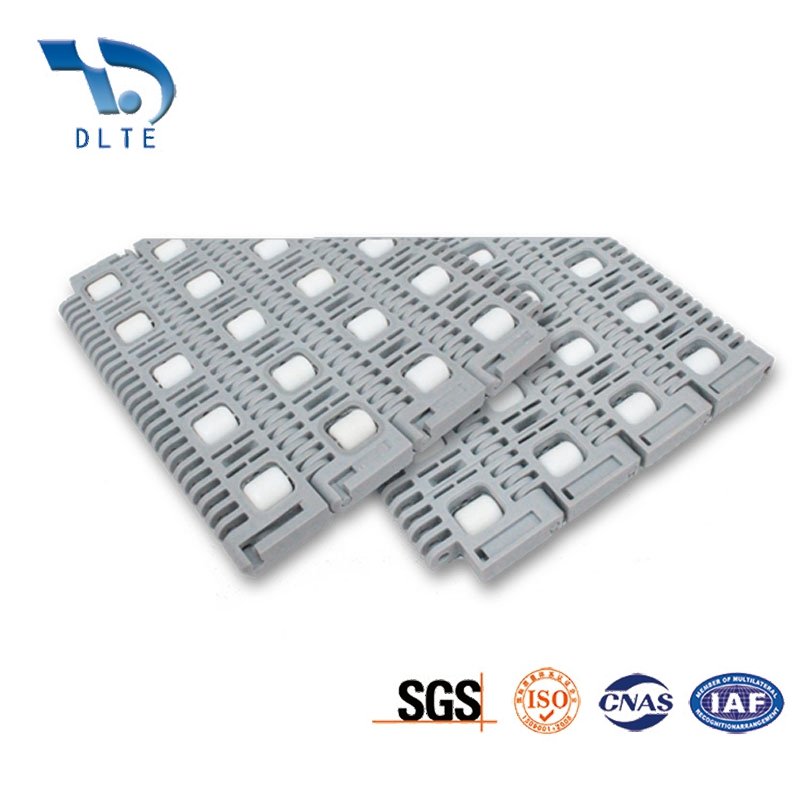 Factory direct sales 400 series ball type chain plate plastic material straight mesh belt conveyor dedicated