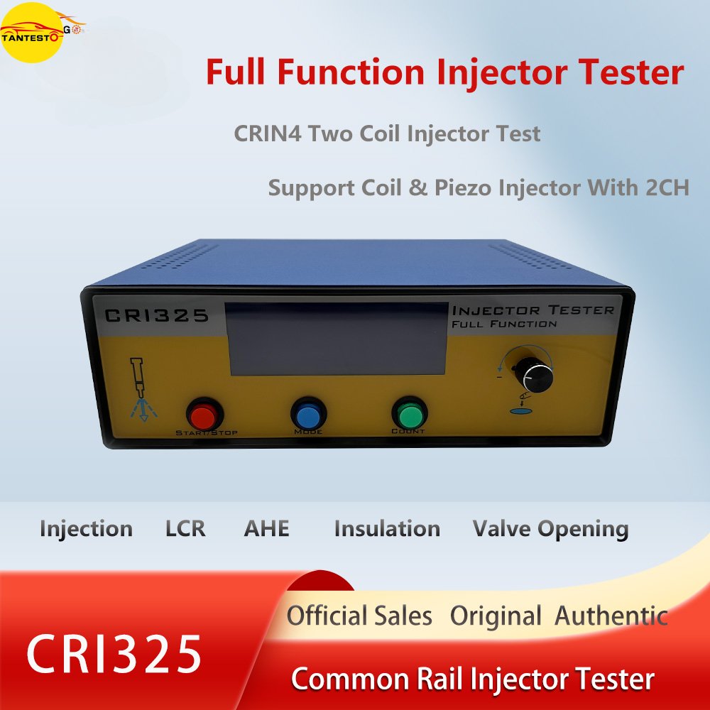 AM-CRI325 Full Function CRIN Solenoid Valve Piezo Injector Pulse Simulator with AHE Stroke Travel Measuring Repair Tester CRIN4