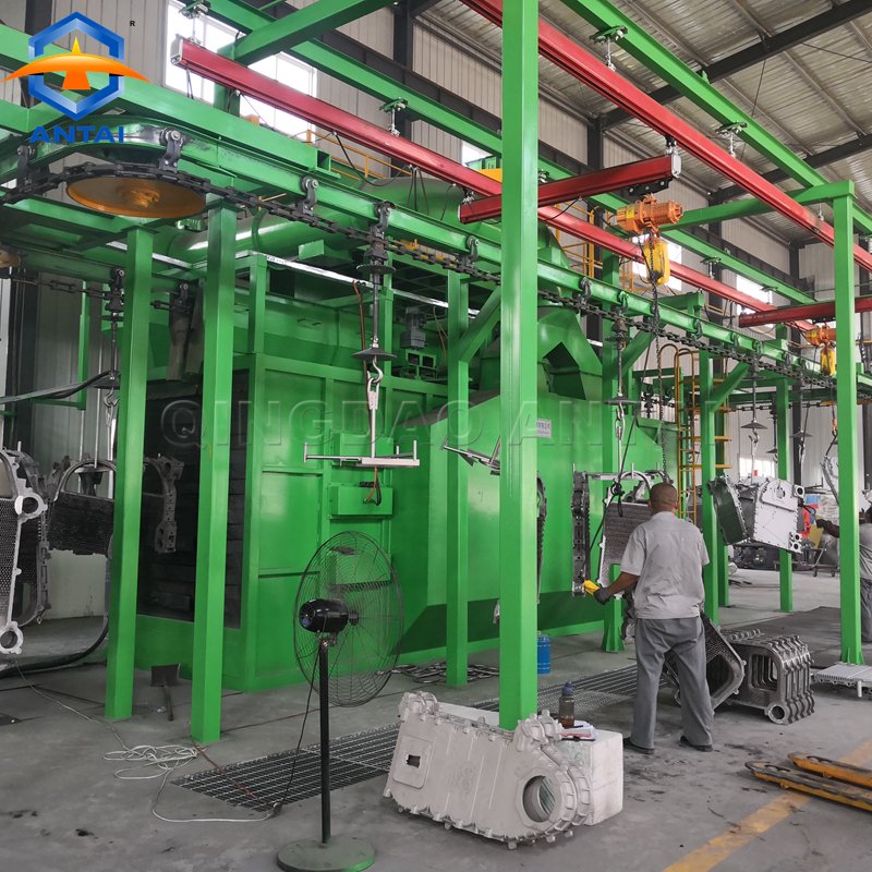 Hanging Chain Shot Blast Cleaning Machine Equipment for Cleaning Small and Medium Size Castings and Forging Parts