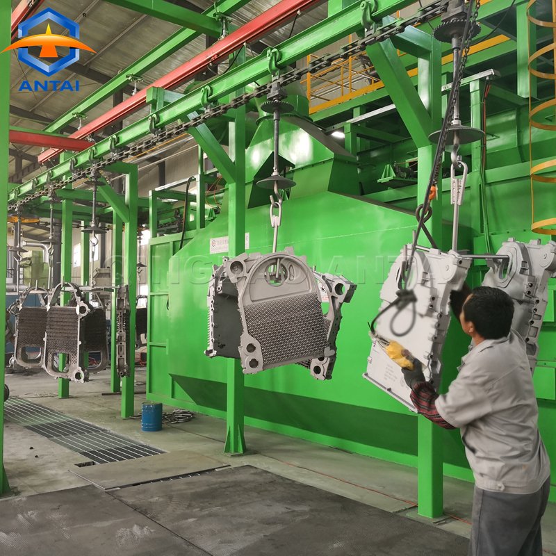 Hanging Chain Shot Blast Cleaning Machine Equipment for Cleaning Small and Medium Size Castings and Forging Parts