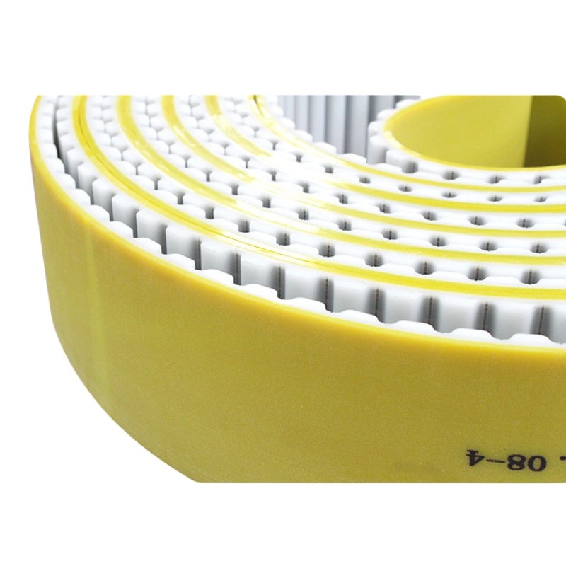 Bando Megadyne High Qualtity Single Sided Tooth Yellow Steel Wire Rubber Coated PU Open Ended AT20 Transmission Timing Belt