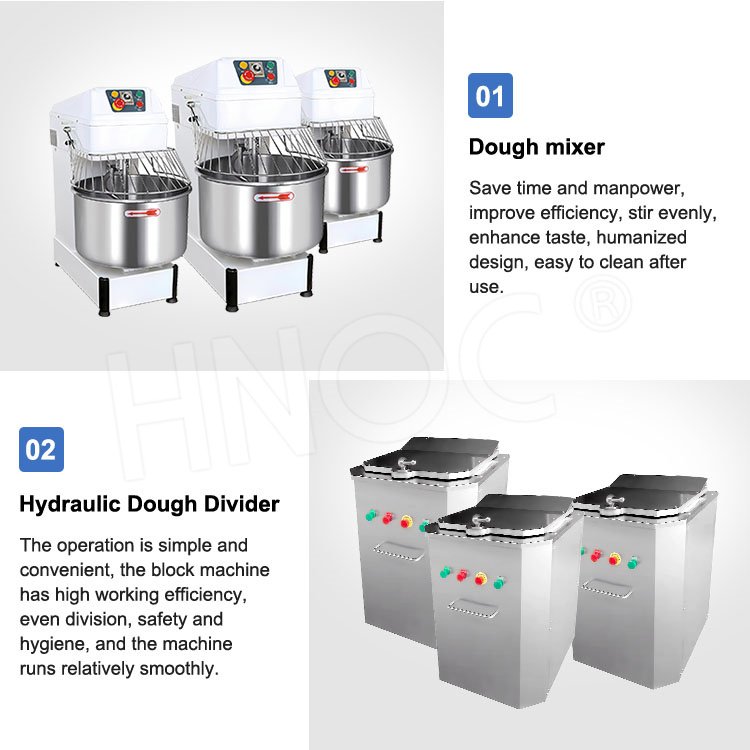 HNOC Auto French Baguette Bread Make Machine All Full Set Complete Bread Bakery Equipment Set Price