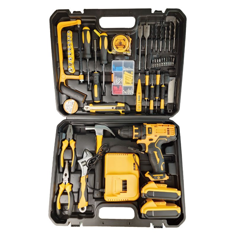 New arrivals Multifunctional household tool kit craftsman mechanic cordless power drill combo kit woodworking tool set