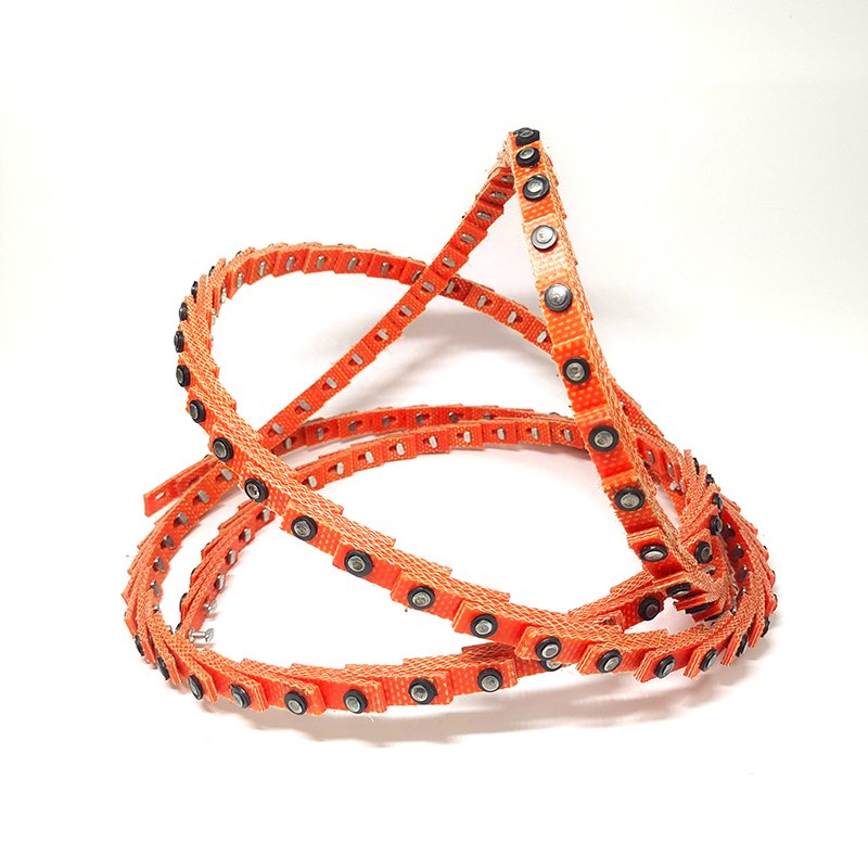Orange Power Twist Link V Belt With Nail A13 B17 C22 Z10 With Nail Transmission Belt