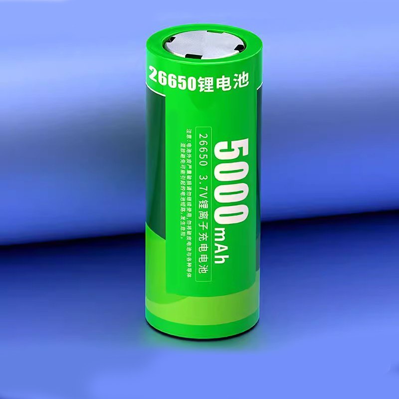 High Quality Cylinder 26650 Lithium Battery 6500mah Large Capacity Constant Voltage 3.7V Rechargeable Lithium Battery