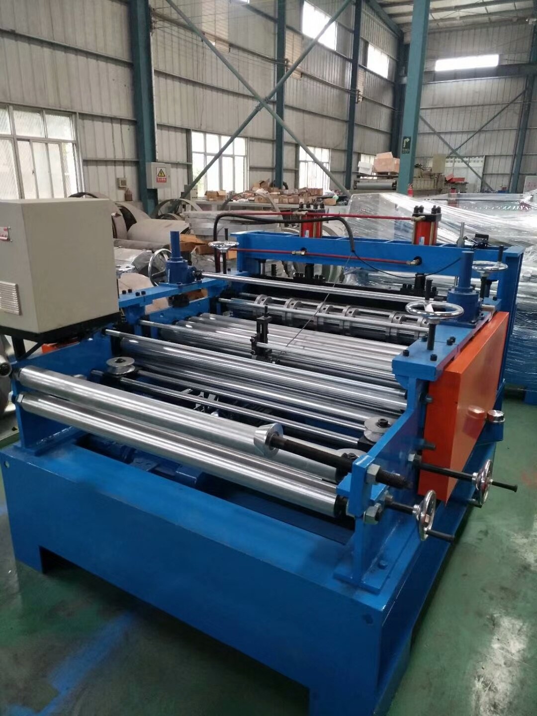 Straightening Machine Simple Cut to Length Line for Steel Coils with 12 Tons Hydraulic Decoiler