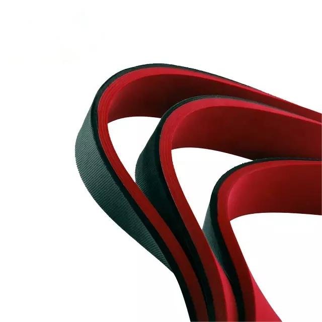High Strength Red Rubber Coating Industrial Transmission Flat Belt