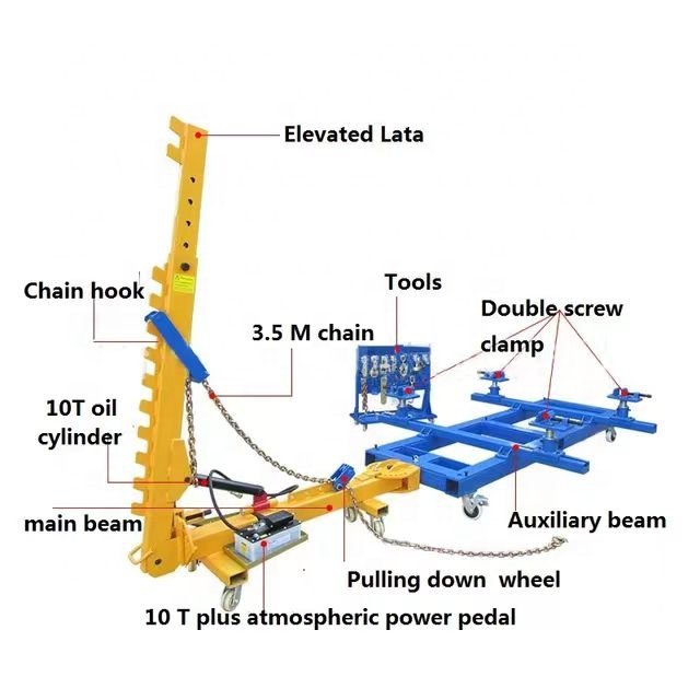 Factory Price CE Certificate Portable Car Frame Rack Repair Machine Chassis Straightening Accident Auto Body Repair Equipment