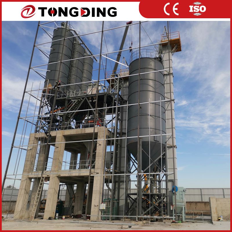 Granule Ribbon Mixer Custom Twin Shaft Mixer Automatic Dry Mortar Production Line Adhesive Manufacturing Plant