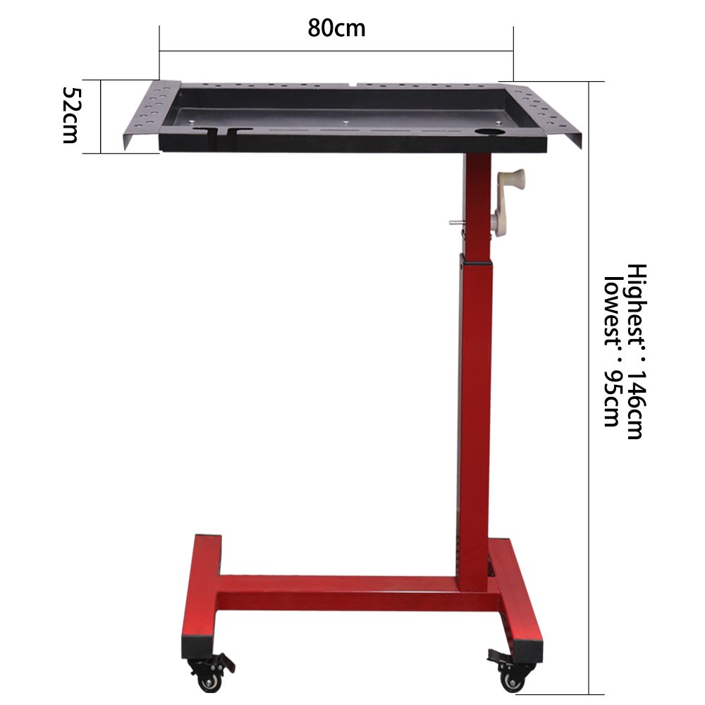 Car Dent Repair Red Tool Cart Is Convenient and Easy to Operate