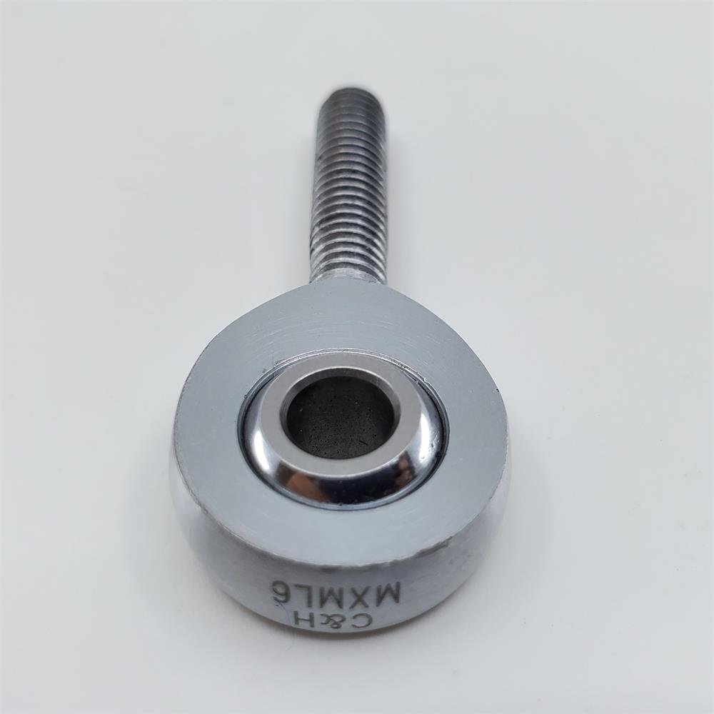 MXMR6 Chromoly Joint, 6mm Metric Male Racing Heim Joint, Right Hand Loader Slot Rod End, 6mm Hole, M6x1.0 Thread