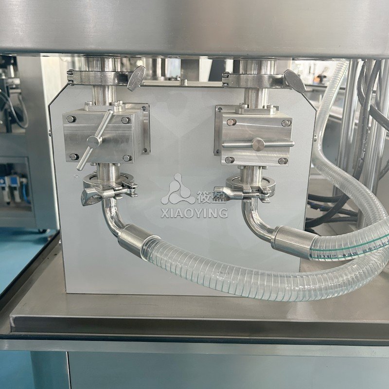 2 Nozzles Fully Automatic Cream Paste Cosmetic Jar Honey Bottling Equipment Wax Tomato Paste Heating Mixing Filling Machine