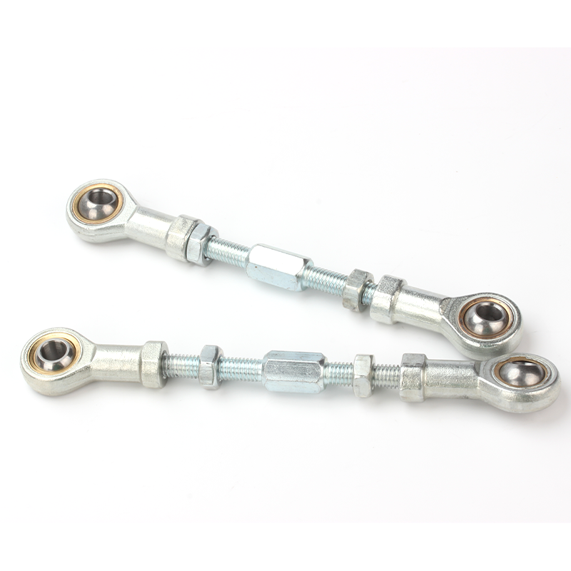 Customized Carbon Steel Zinc Plated Reversible screw rod fisheye rod end joint bearing connection rod