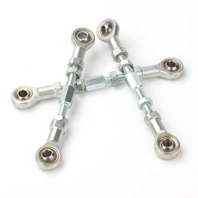 Customized Carbon Steel Zinc Plated Reversible screw rod fisheye rod end joint bearing connection rod