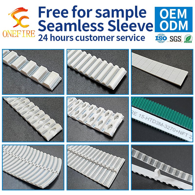 Factory Wholesale PU Timing Belt HTD3M 5M 8M xl/l/h/t5/t10 seamless pu transmission belt with cleats