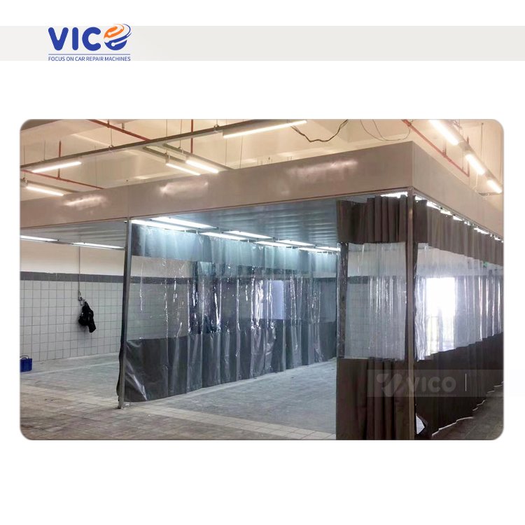 Vico Car Polishing Room Auto Body Masking Booth Vehicle Refurbishment Prep Station #VPS10 Body Shop Repair Equipment