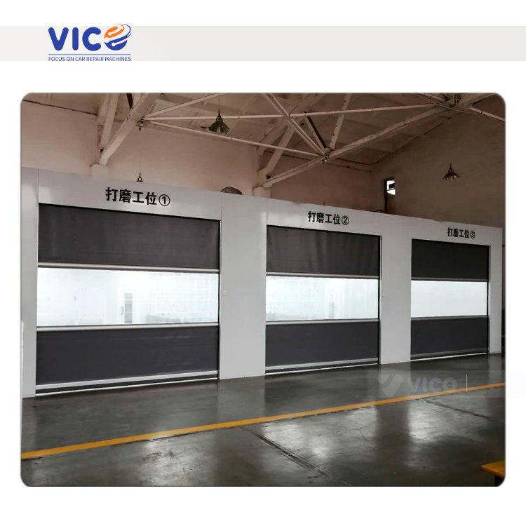 Vico Car Polishing Room Auto Body Masking Booth Vehicle Refurbishment Prep Station #VPS10 Body Shop Repair Equipment
