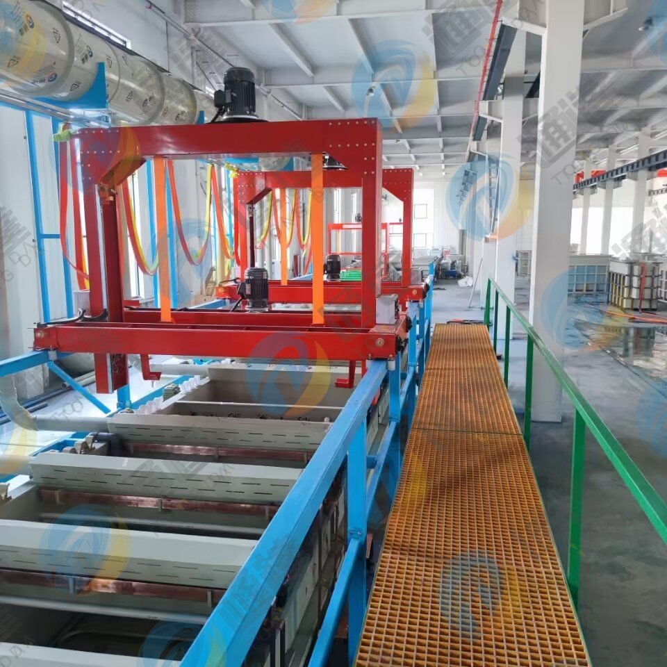 Electroplating Line Automatic Barrel Type Electroplating Plant Copper Plating Machine