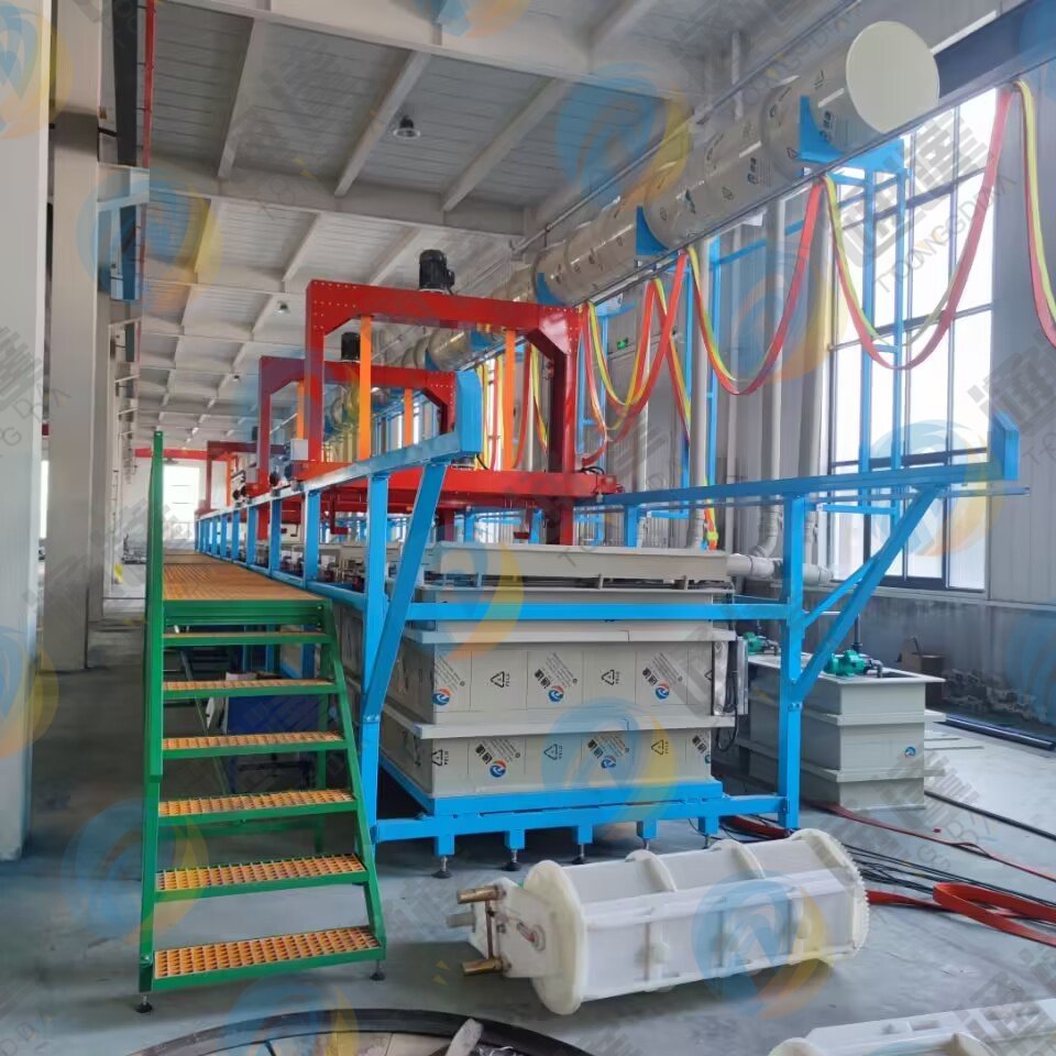 Electroplating Line Automatic Barrel Type Electroplating Plant Copper Plating Machine