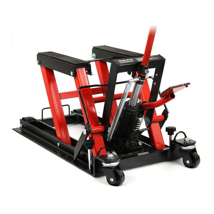 Dual Cylinder Hydraulic Motorcycle Lift Motorbike Repair Platform