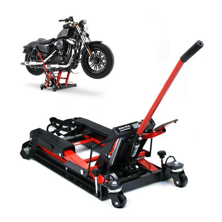 Dual Cylinder Hydraulic Motorcycle Lift Motorbike Repair Platform