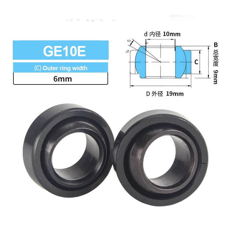 10x19x9x6mm GE 10 ES 2RS GE10ES-2RS Rod End Joint Bearing Spherical Plain Bearing GE