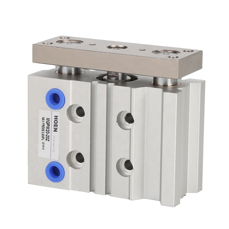 SMC Compact MGPM Series 3 Rod Pneumatic Air Guide Cylinder