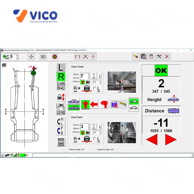 Finland Import Electronic Measuring System Auto Repair Tools EzCalipre Auto Measuring Tool