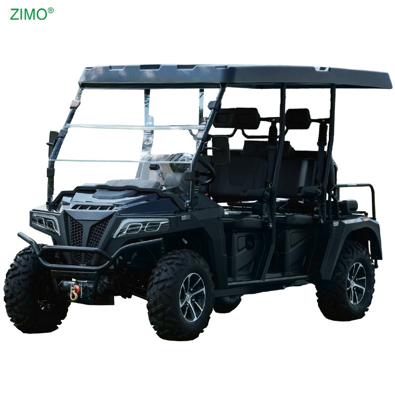 2024 New Gasoline Powered Golf Car Buggy 6 Seater Electric Start Off Road 4x4 Golf Cart for Sale