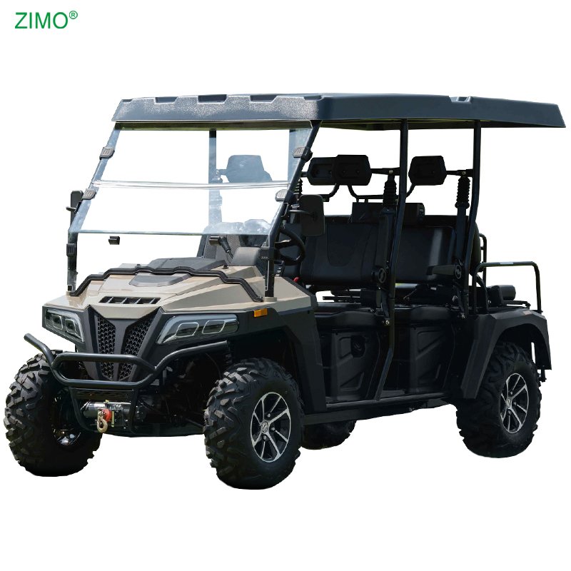 2024 New Gasoline Powered Golf Car Buggy 6 Seater Electric Start Off Road 4x4 Golf Cart for Sale