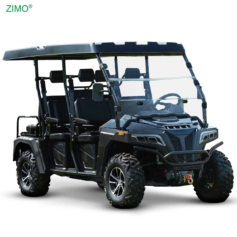 2024 New Gasoline Powered Golf Car Buggy 6 Seater Electric Start Off Road 4x4 Golf Cart for Sale