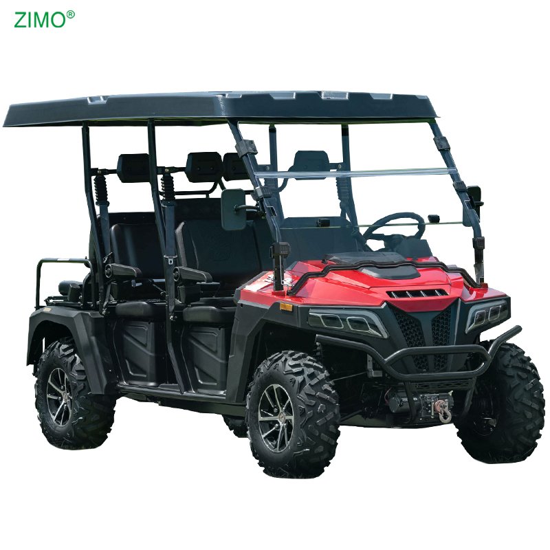 2024 New Gasoline Powered Golf Car Buggy 6 Seater Electric Start Off Road 4x4 Golf Cart for Sale