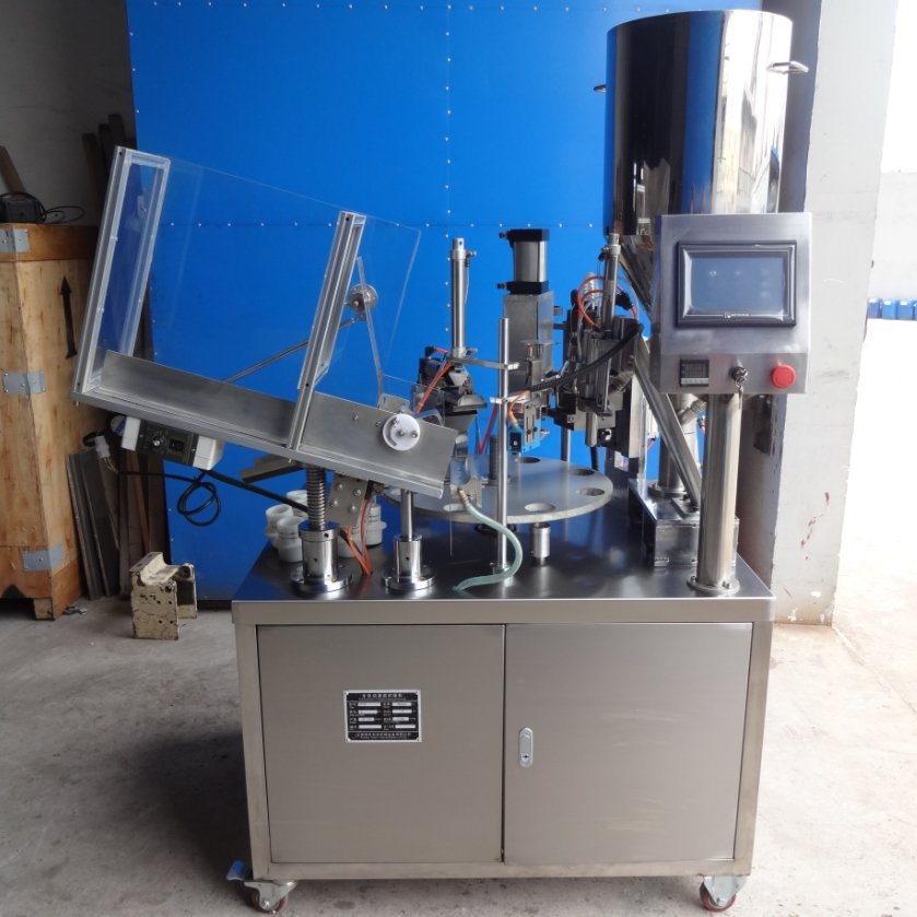 Fill Packaging Production Line Equipment Paste Cosmetic High Speed Automatic Plastic Tube Filling Sealing Machine