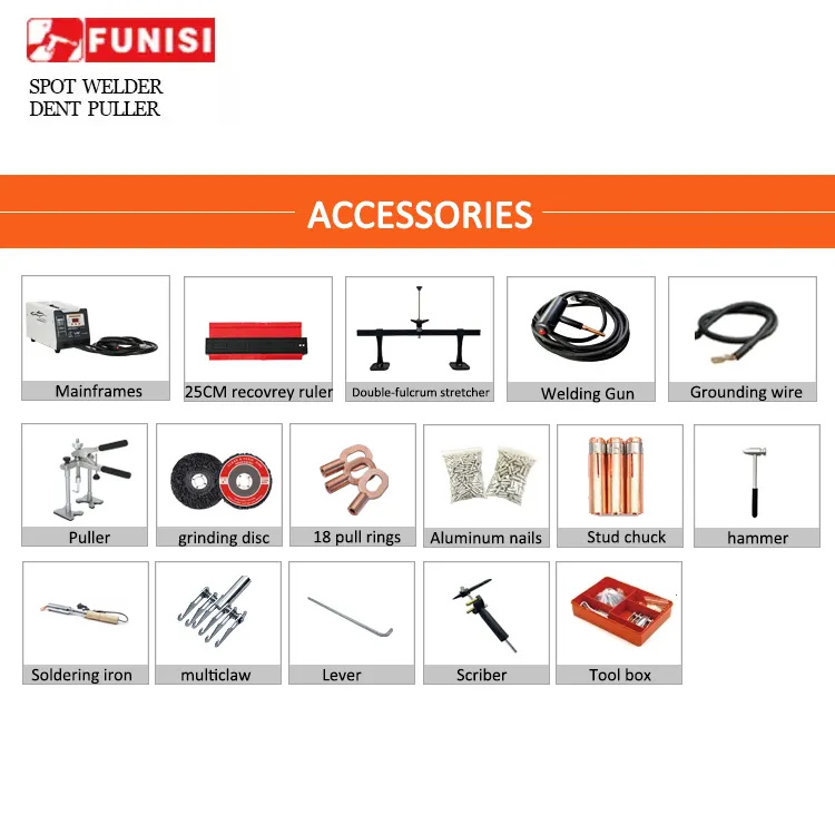 Portable Aluminum Spot Welding Aluminum Dent Puller Aluminum Car Body Repair Machine
