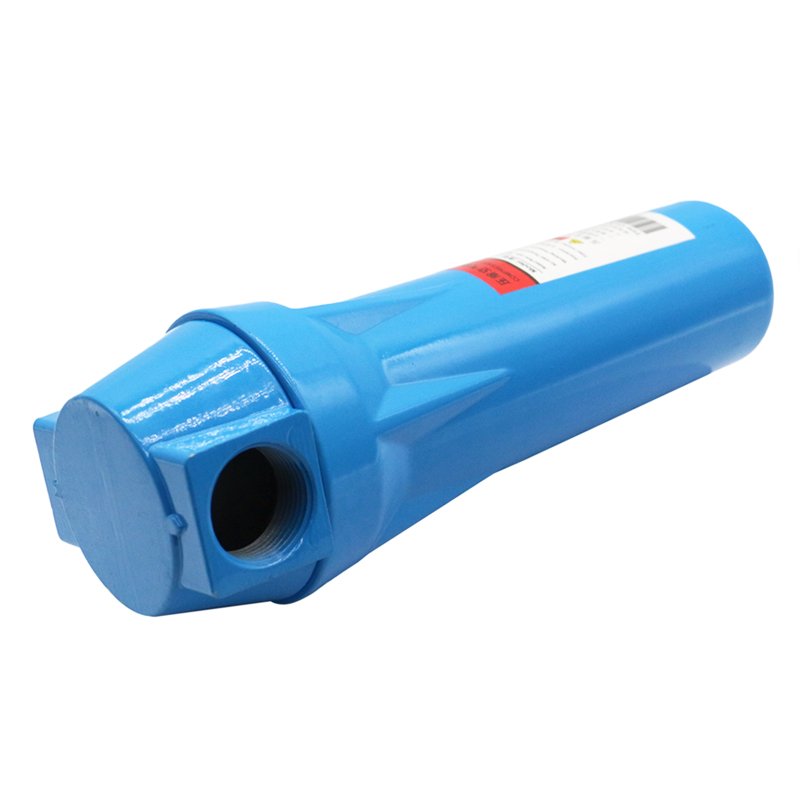 High Efficiency High Precision Filter Air Compressor Compressed Air Filter Aluminum Auto Drain Valve 1.6m3/min 0.001ppm Provided