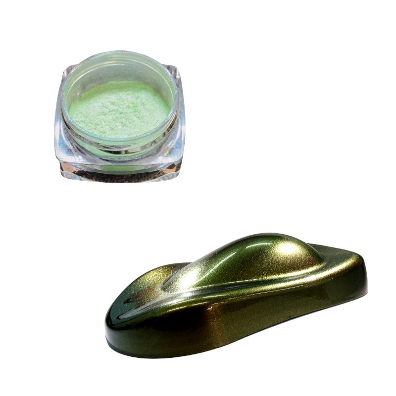JCL007# Auto Body Coating Chameleon Paint Changing Color Golden Yellow- Turquoise Yellow Polyurethane Acrylic Car Refinish Paint