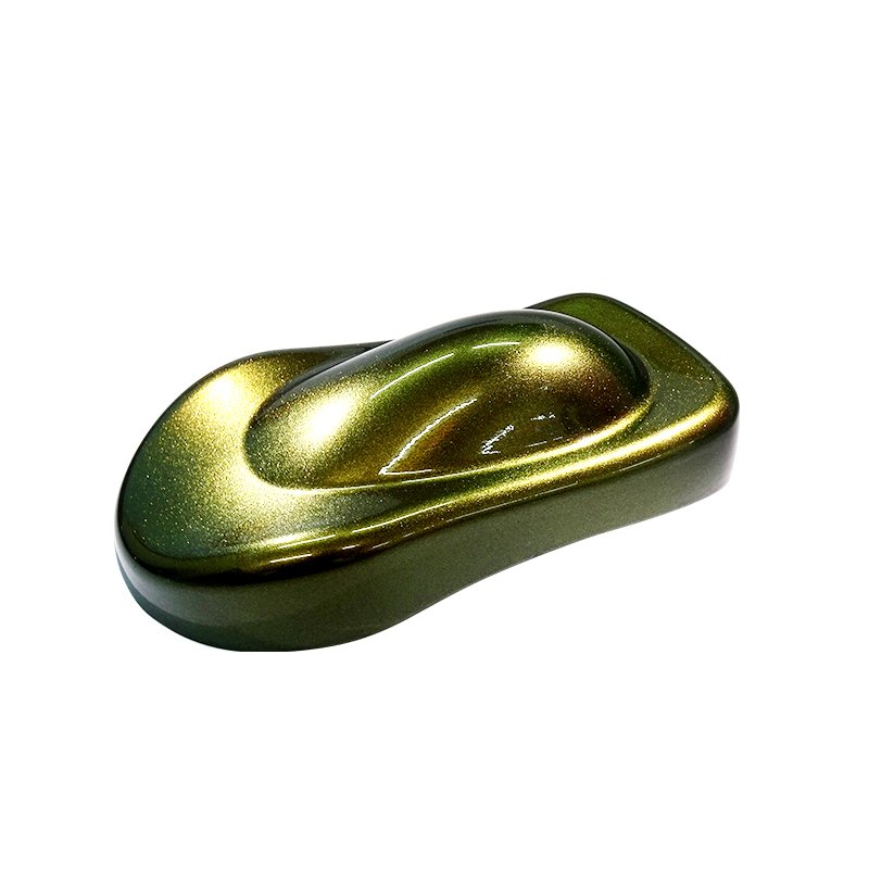 JCL007# Auto Body Coating Chameleon Paint Changing Color Golden Yellow- Turquoise Yellow Polyurethane Acrylic Car Refinish Paint