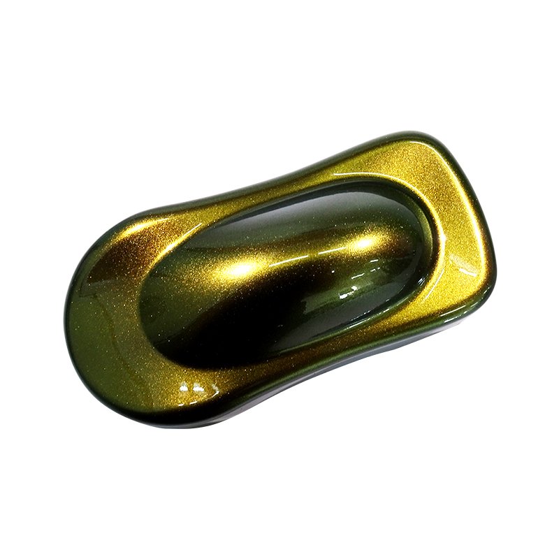 JCL007# Auto Body Coating Chameleon Paint Changing Color Golden Yellow- Turquoise Yellow Polyurethane Acrylic Car Refinish Paint