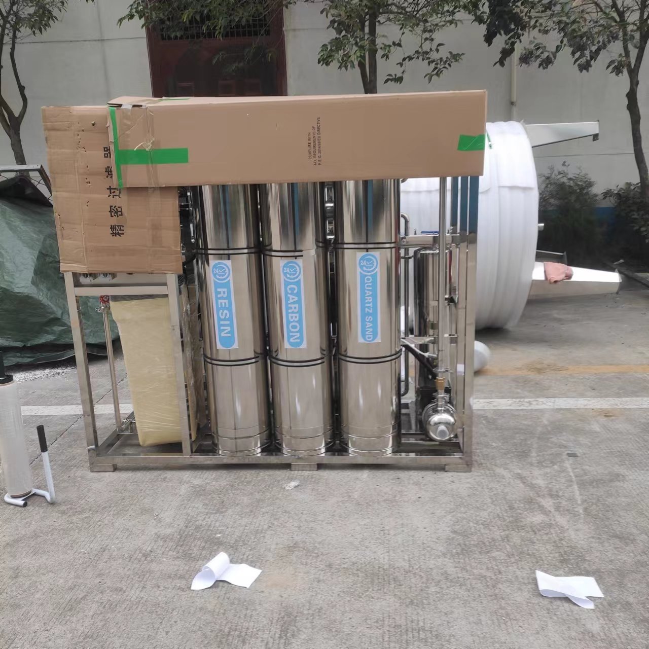 1000L/h System Adblue Machine 250 Litres Per Hour Adblue Processing Plant Filters Clean Well Water Desalination Satchet Water