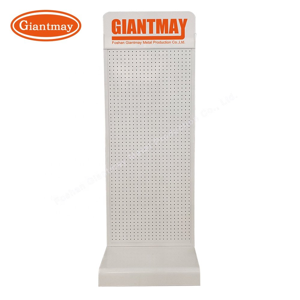 Retail Store Power Tool Pegboard Hanging Display Stand Shelf Racks For Accessories