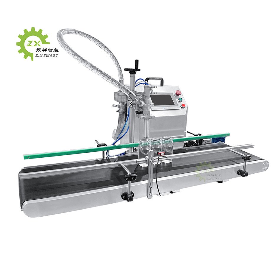 ZXSMART Single Head Small Manufacturing Automatic Volumetric Piston Shampoo Honey Cosmetic Filling Machine