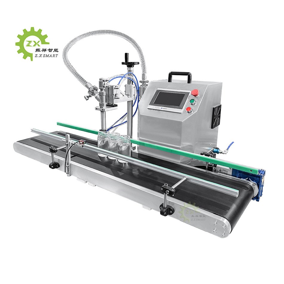 ZXSMART Single Head Small Manufacturing Automatic Volumetric Piston Shampoo Honey Cosmetic Filling Machine
