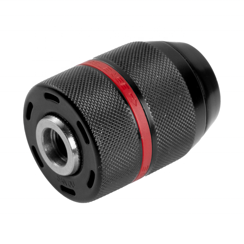 Keyless Drill Chuck 13mm with Locking System 1/2"-20 UNF Double-Sleeve Metal Housing Ratcheting Power Tools Accessories
