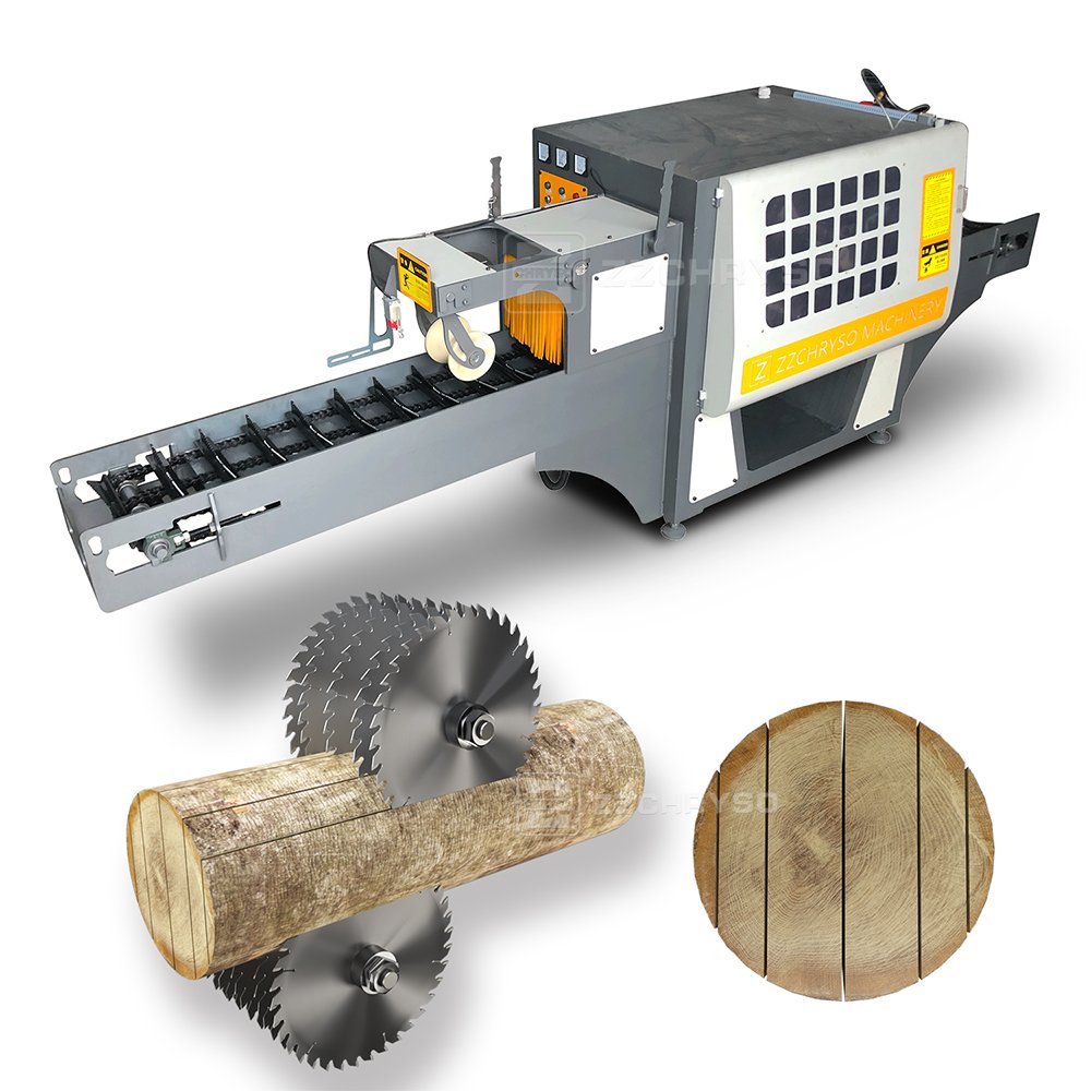 Multi Blade Rip Saw Machine Straight Line Rip Saw Woodworking Machinery with Multi-rip Saw Blade