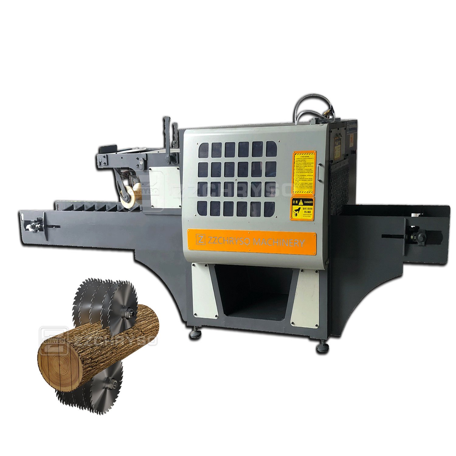 Multi Blade Rip Saw Machine Straight Line Rip Saw Woodworking Machinery with Multi-rip Saw Blade