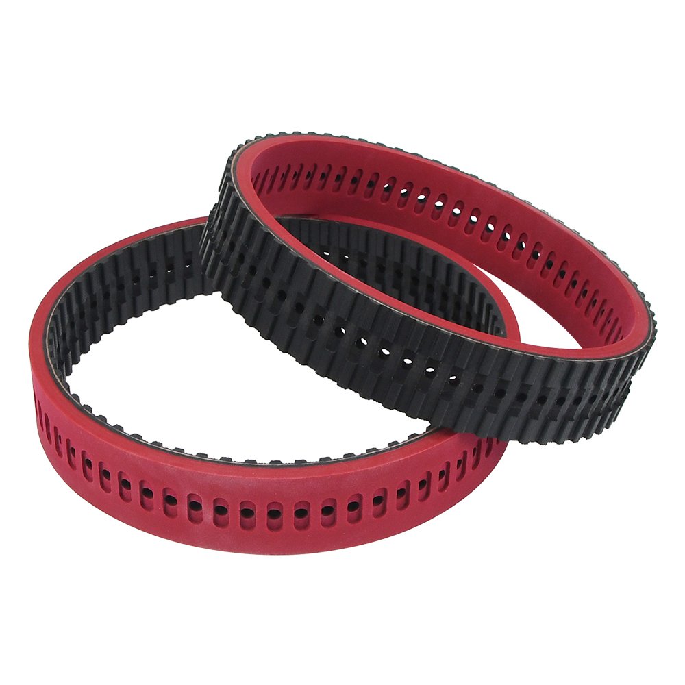 Power transmission vulcanized rubber coated belt T10 pull down belt for packing machine with holes