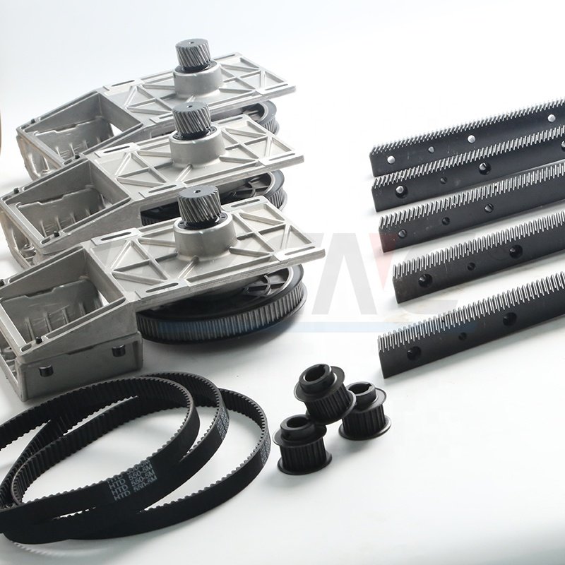 Gear Reducer Box Helical Gearbox Synchronous Pulley 125m Integrated M1.25 Transmission 1.25m1.5m Rack Straight Toothed