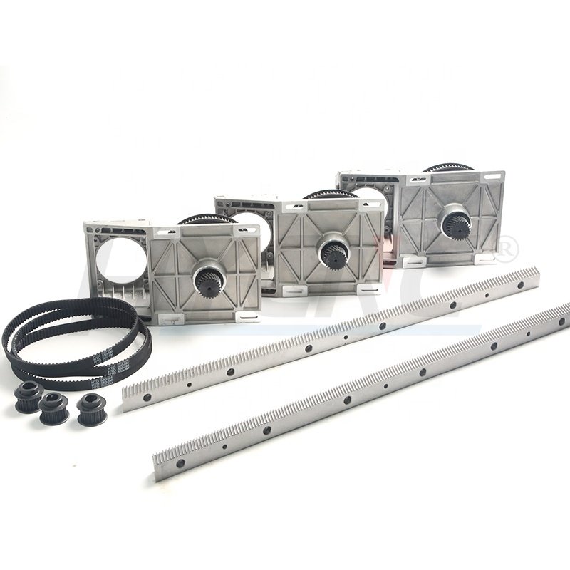 Gear Reducer Box Helical Gearbox Synchronous Pulley 125m Integrated M1.25 Transmission 1.25m1.5m Rack Straight Toothed
