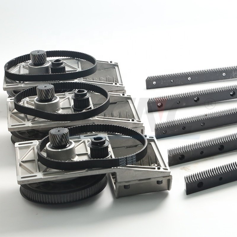 Gear Reducer Box Helical Gearbox Synchronous Pulley 125m Integrated M1.25 Transmission 1.25m1.5m Rack Straight Toothed