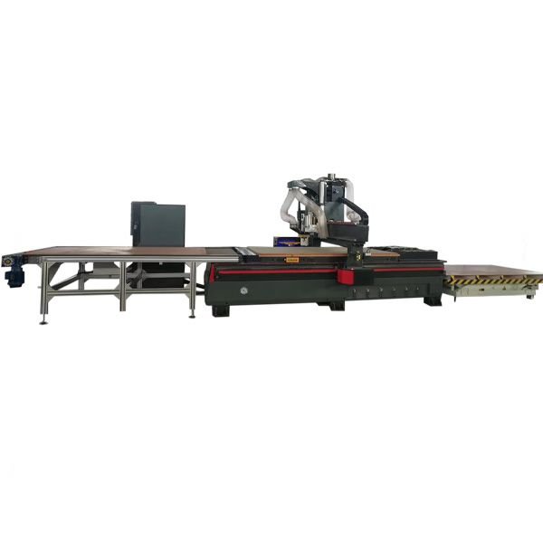 CNC Router Line for Wood Kitchen Cabinets & Panel Furniture with Nesting Software-Wood Product Processing Line